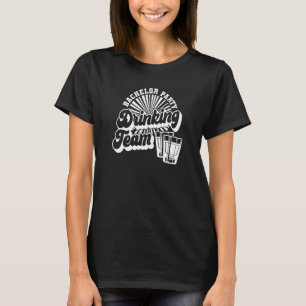 Camiseta Equipe de Bebedores de Festa de Despedida de Solte