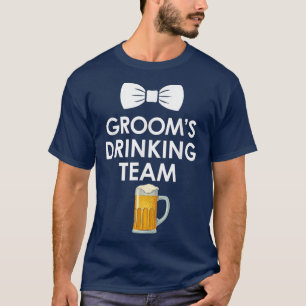 Camiseta Equipe de Bebedores do Noivo de Despedida de Solte