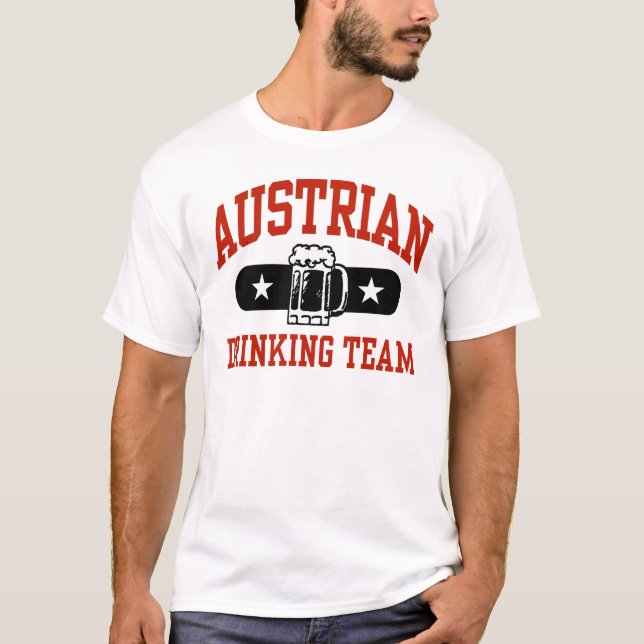 Camiseta Equipe de Bebendo austríaca (Frente)
