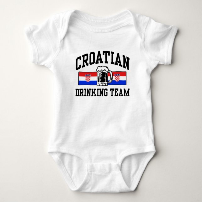 Camiseta Equipe de Bebendo croata (Frente)