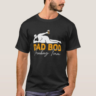 Camiseta Equipe de Bebendo de Bacalhau do Pai - Padre Beer 