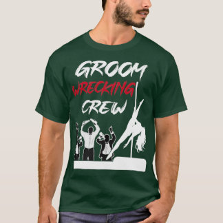 Camiseta Equipe de Bebendo de Bachelor de Esquadrão de Groe