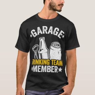 Camiseta Equipe de Bebendo de Garagem de Bebê Engraçado