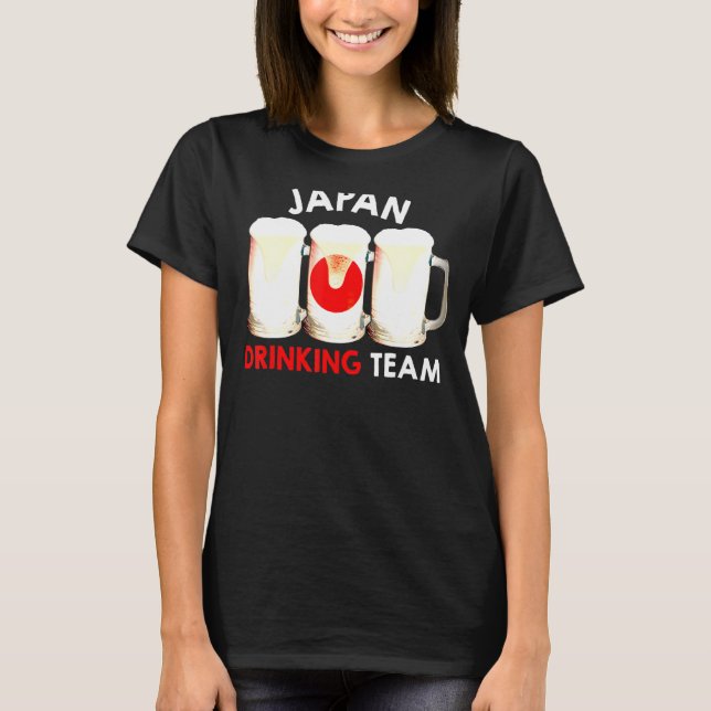 Camiseta Equipe de Bebendo do Japão (Frente)