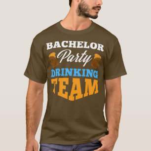 Camiseta Equipe de bebendo do partido de solteiro Noiva f