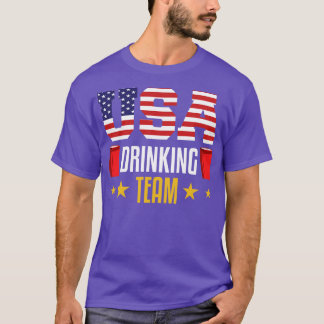Camiseta Equipe de Bebendo dos EUA