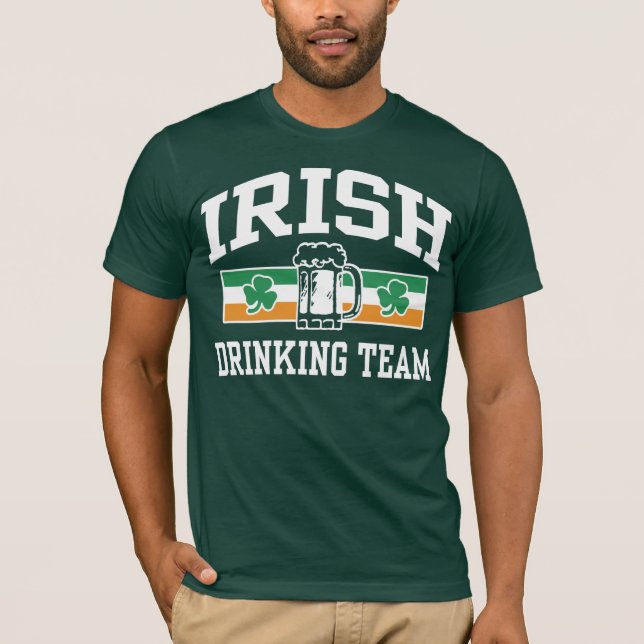 Camiseta Equipe de Bebendo irlandesa (Frente)