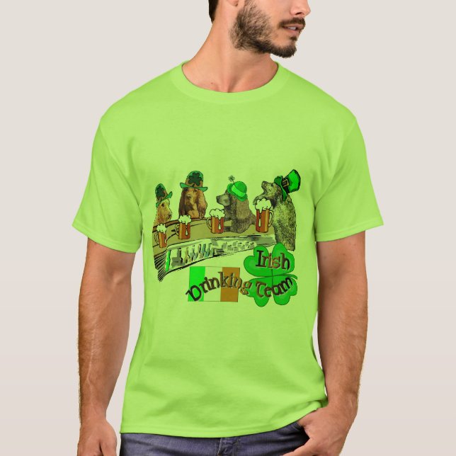 Camiseta Equipe de Bebendo irlandesa (Frente)