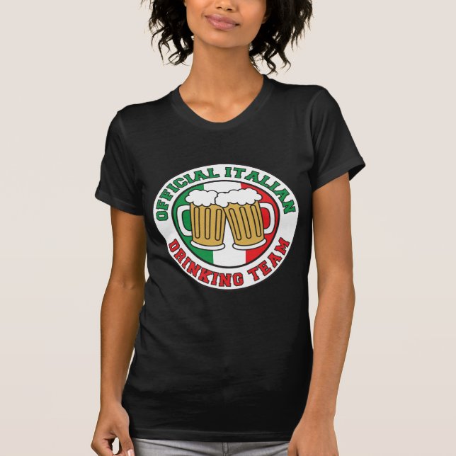 Camiseta Equipe de Bebendo italiana (Frente)