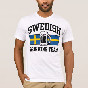 Camiseta Equipe de Bebendo sueca