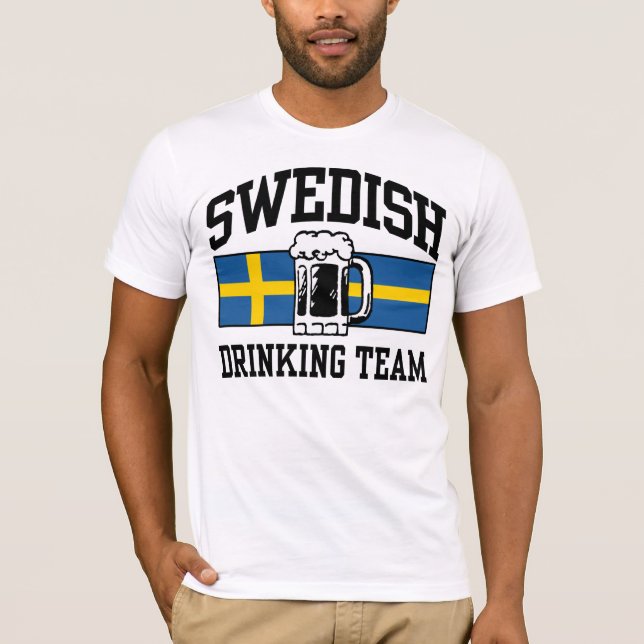 Camiseta Equipe de Bebendo sueca (Frente)