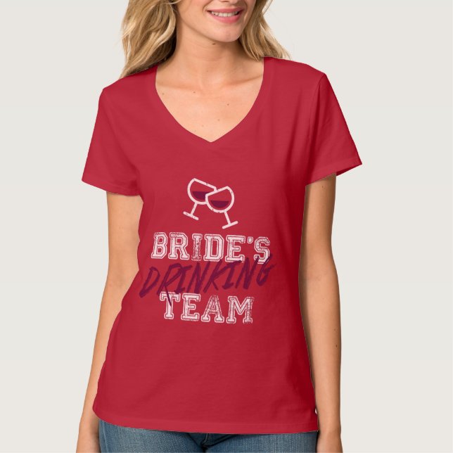 Camiseta Equipe de Bebendos da Noiva (Frente)