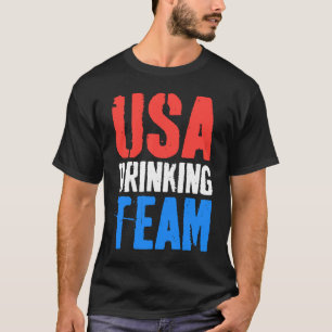 Camiseta Equipe De Bebendos Dos EUA Em 4 De Julho