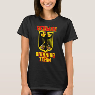 Camiseta Equipe de Bebida Alemã Bandeira da Alemanha Caneca