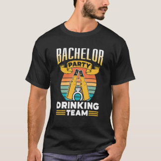 Camiseta Equipe de Bebida da Festa de Despedida de Solteiro