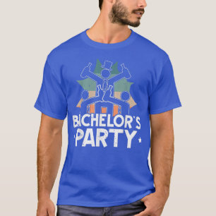 Camiseta Equipe de Bebida de Cerveja de Solteirão Festa Noi