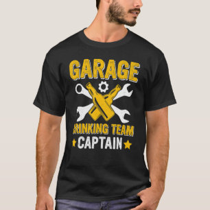 Camiseta Equipe de Bebida de Garagem Bebedor de Cerveja Beb