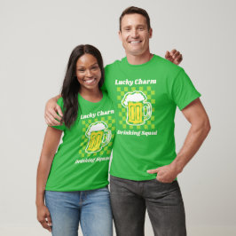 Camiseta Equipe de Bebida do Amuleto da Sorte