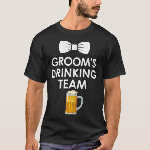 Camiseta Equipe de Bebida do Noivo da Festa de Despedida de
