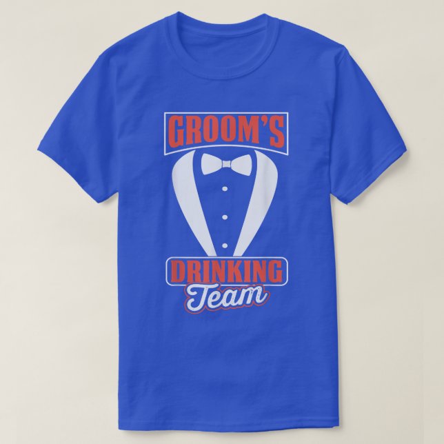 Camiseta Equipe de Bebida do Noivo Despedida de Solteiro Ma (Frente do Design)