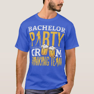Camiseta Equipe de Bebida do Noivo JGA Homens Despedida de