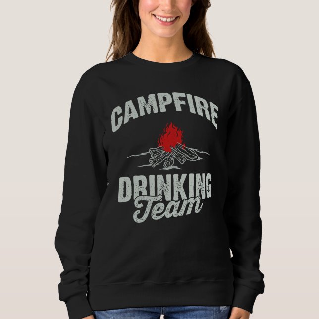 Camiseta Equipe de Bebida em Torno da Fogueira (Frente)