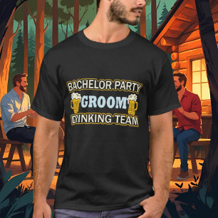 Camiseta Equipe de bebida legal da festa de solteiro 