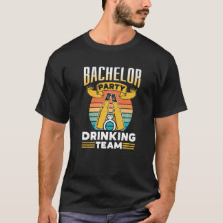 Camiseta Equipe de Bebidas da Festa de Despedida de Solteir