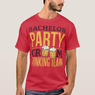 Camiseta Equipe de Bebidas do Noivo para Festa de Despedida