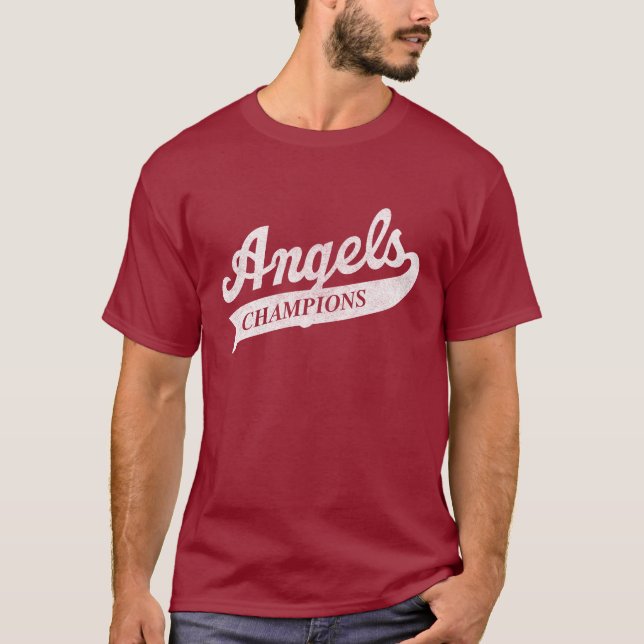 Camiseta Equipe de Beisebol Anjo de Los Angeles (Frente)