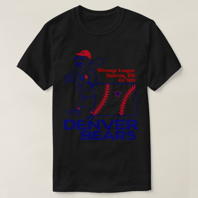 Camiseta Equipe de beisebol com a Liga de Ursos de Denver (Frente do Design)