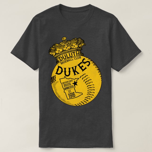 Camiseta Equipe de beisebol Defunct Duluth Dukes (Frente do Design)