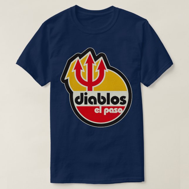 Camiseta Equipe de beisebol Defunct El Paso Diablos (Frente do Design)