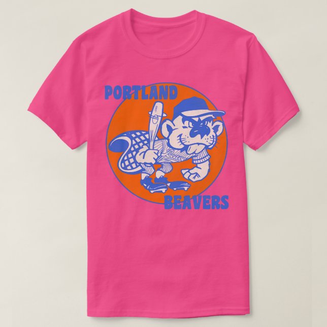 Camiseta Equipe de Beisebol Defunct Portland Beavers (Frente do Design)