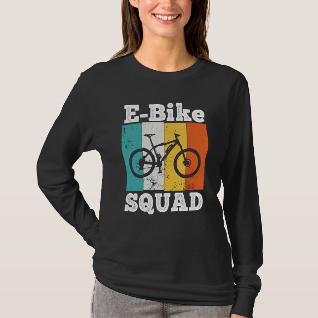 Camiseta Equipe de Bicicleta Elétrica Equipe de Bicicleta E (Frente)