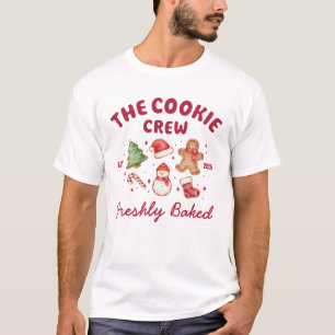 Camiseta Equipe de Biscoitos Engraçados Personalizados Nata