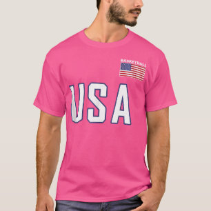 Camiseta Equipe De Bola De Bandeira De Bandeira Dos Eua