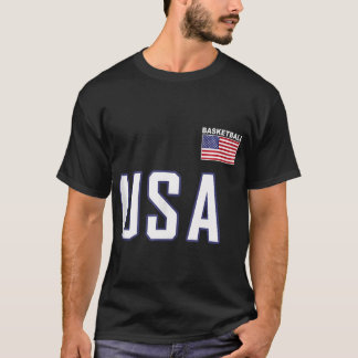 Camiseta Equipe De Bola De Bandeira De Bandeira Dos Eua