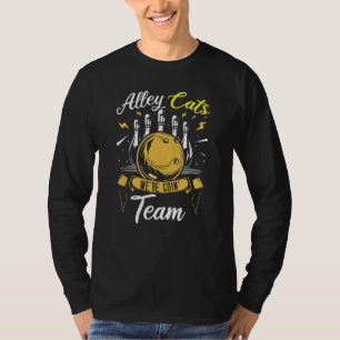 Camiseta Equipe de Boliche Alley Cat - Jogador de Boliche