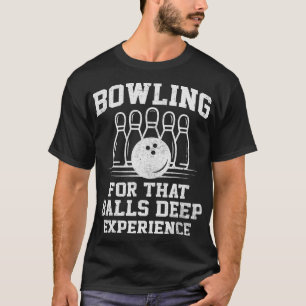 Camiseta Equipe de Boliche de Experiência Profunda do Bola 