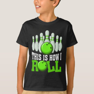 Camiseta Equipe de Boliche Vintage Divertida Amante de Boli