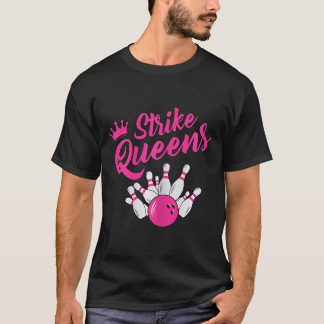 Camiseta Equipe de Boliches Engraçada Equipe de Boliches Es (Frente)