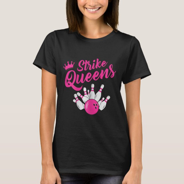 Camiseta Equipe de Boliches Engraçada Equipe de Boliches Es (Frente)