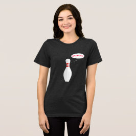 Camiseta Equipe de Boliches Engraçada me poupa com nome