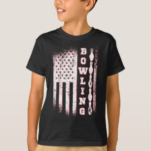 Camiseta Equipe de Boliches Patriot Bowler da Boliche Ameri