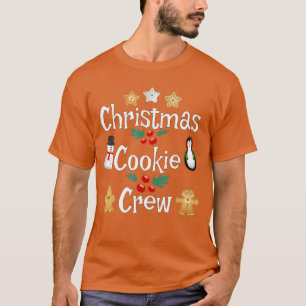 Camiseta Equipe de Bolo de Natal dos Padeiros Família Holi