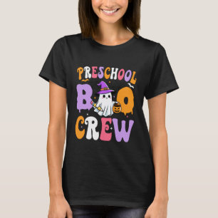 Camiseta Equipe de Boo da Pré-Escola Espantalho Pré-Escola