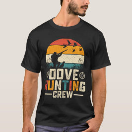 Camiseta Equipe de Caça à Rola Design Retro Vintage Pôr do 