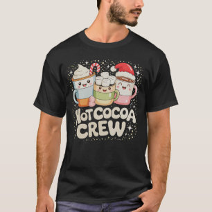 Camiseta Equipe de Cacau Quente de Natal Férias de Natal Fa