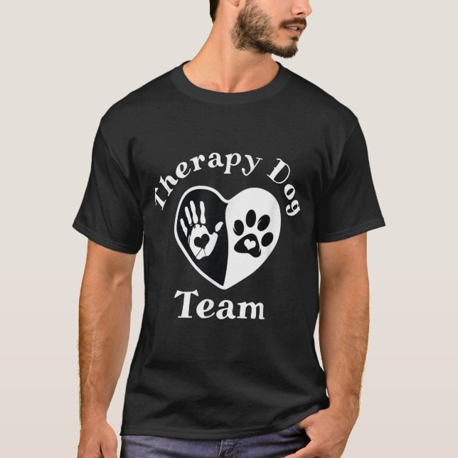 Camiseta Equipe De Cães De Terapêutica Roupa Para Pet Assis (Frente)